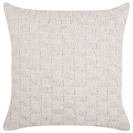 Prydnadskudde BASALIM 45 x 45 cm Beige Monokromt