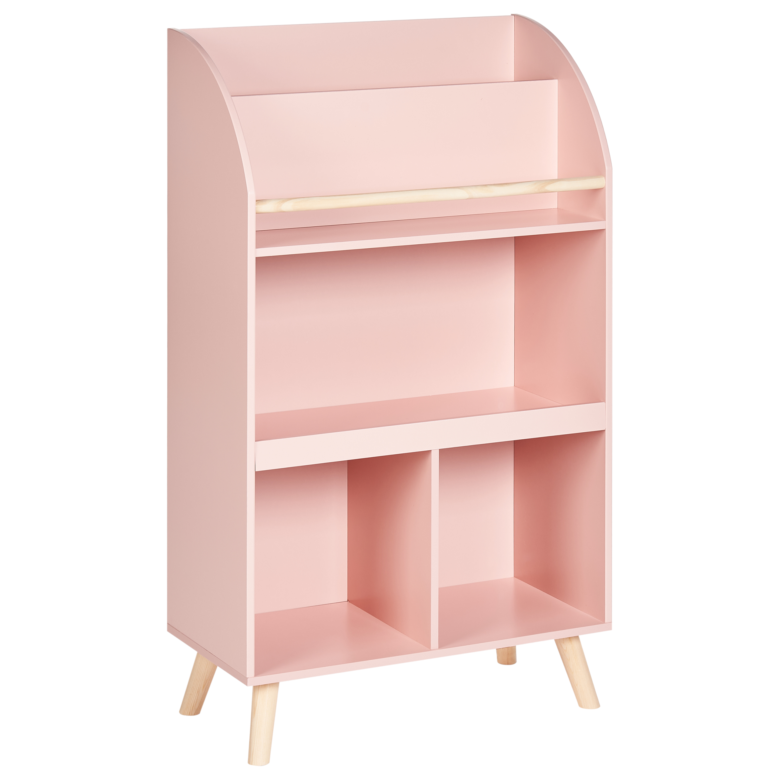 Bokhylla med 3 hyllor LILOET 102 cm Pastellrosa