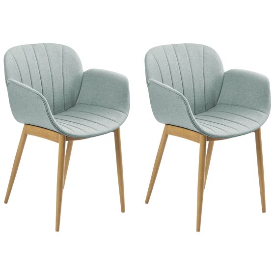 Set med 2 matstolar ALICE Mintgrön