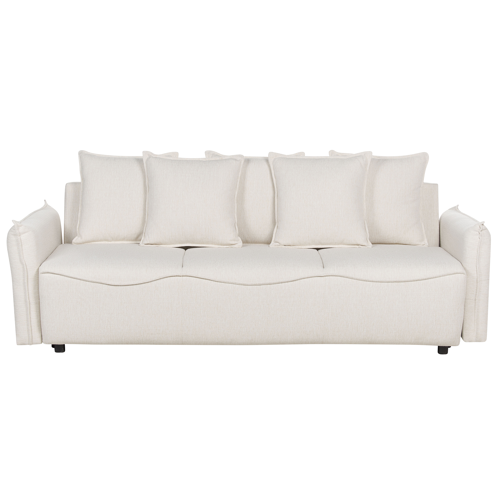 Bäddsoffa 3-sits KRAMA med förvaring Off-White