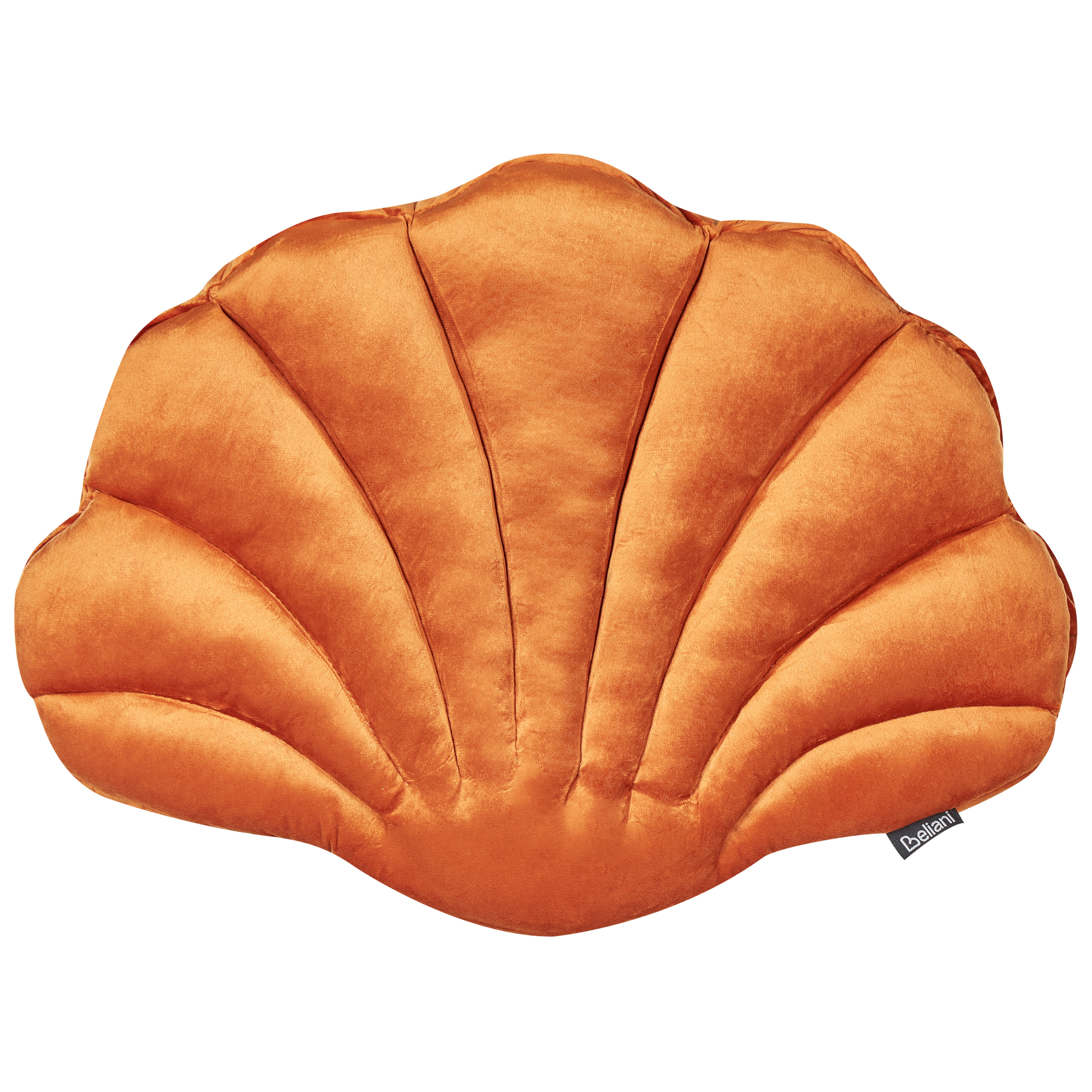 Prydnadskudde CONSOLIDA 47 x 35 cm Sammet Orange Monokromt