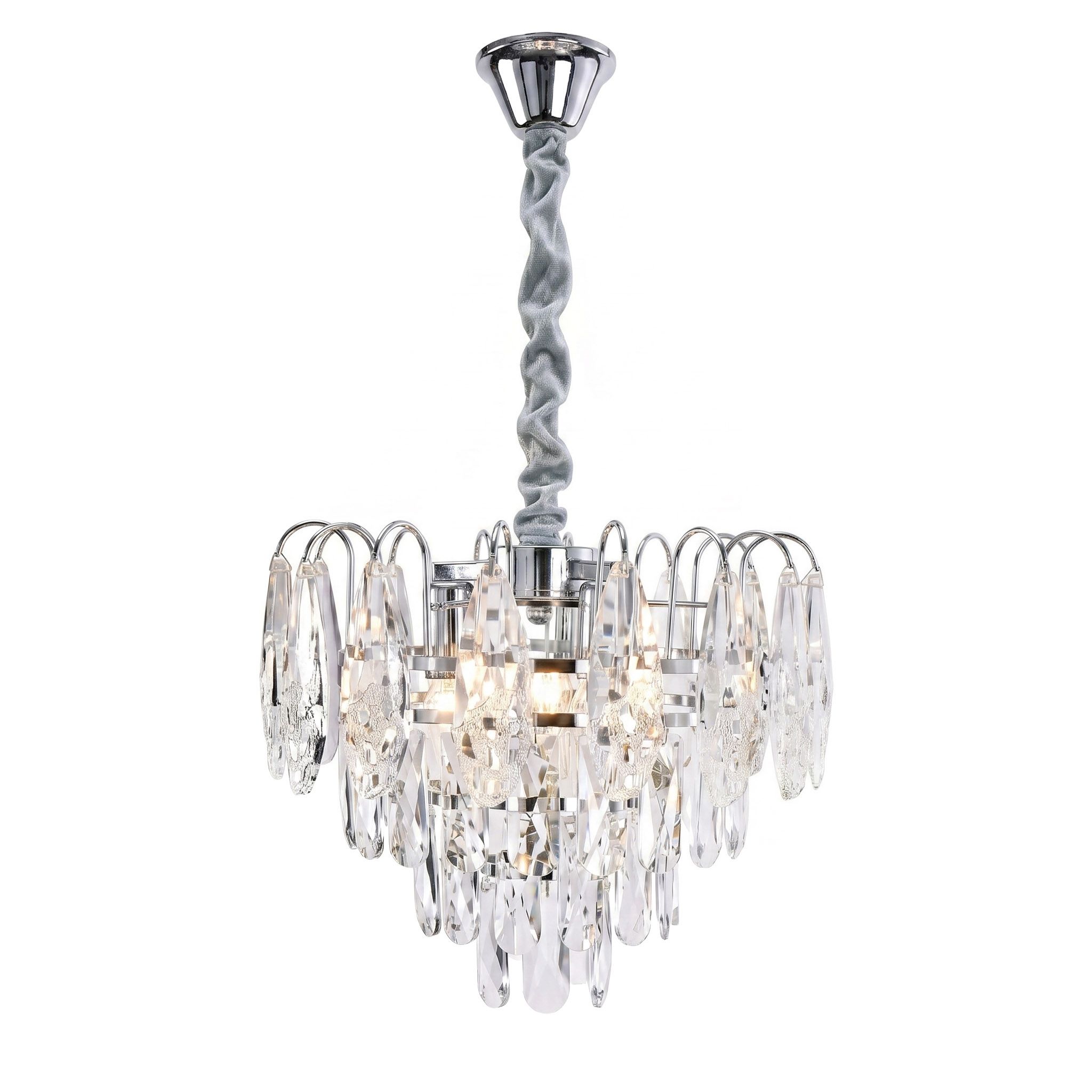 TOOLIGHT hängande taklampa SWE077-CP 30cm Krom 30x30x78cm