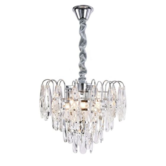 TOOLIGHT hängande taklampa SWE077-CP 30cm Krom 30x30x78cm