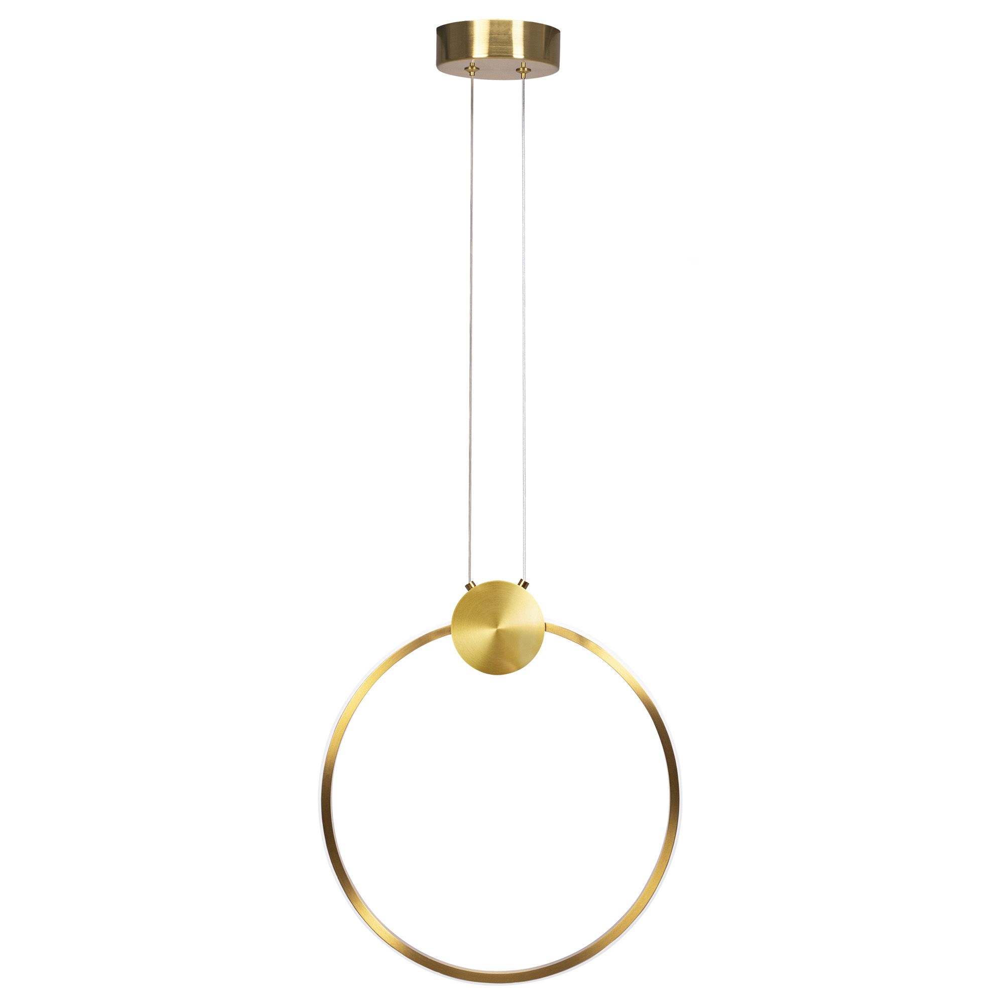TOOLIGHT hängande taklampa LED APP1394-CP 30CM Borstat guld 31x2,7x33cm