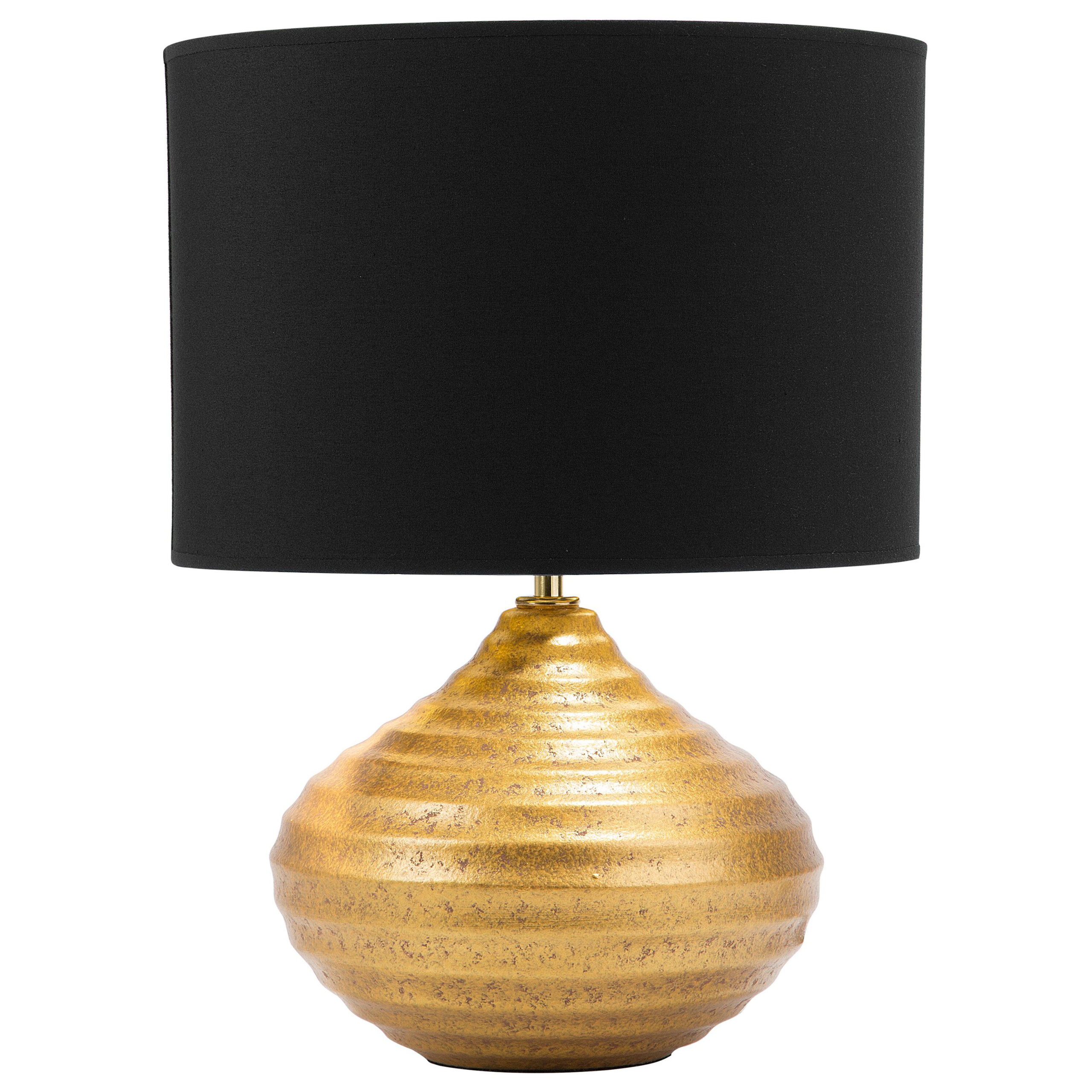 Bordslampa KUBAN Keramik Guld