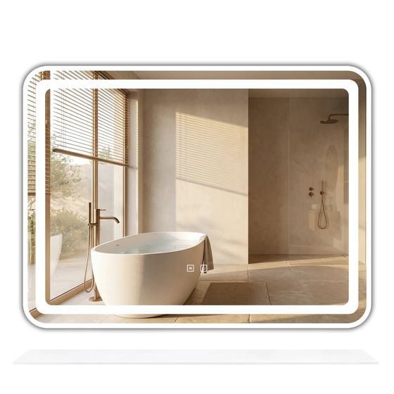 REA spegel L-8060 80x60 LED Transparent 3x80x60cm