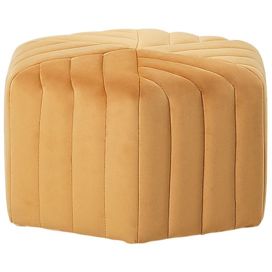 Sittpuff MURIETTA Sammet Senapsgul