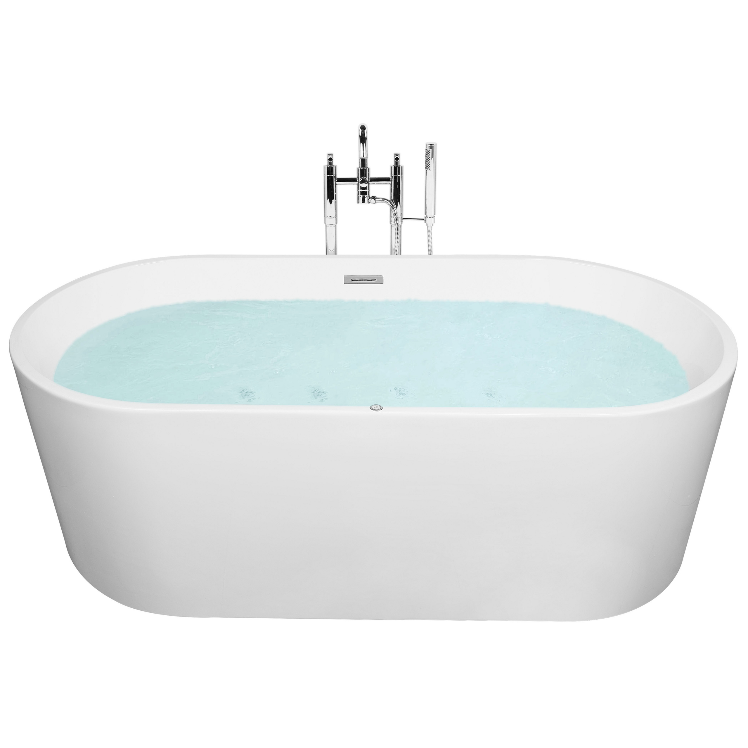 Fristående bubbelbadkar med LED HAVANA 1700 x 800 mm Vit