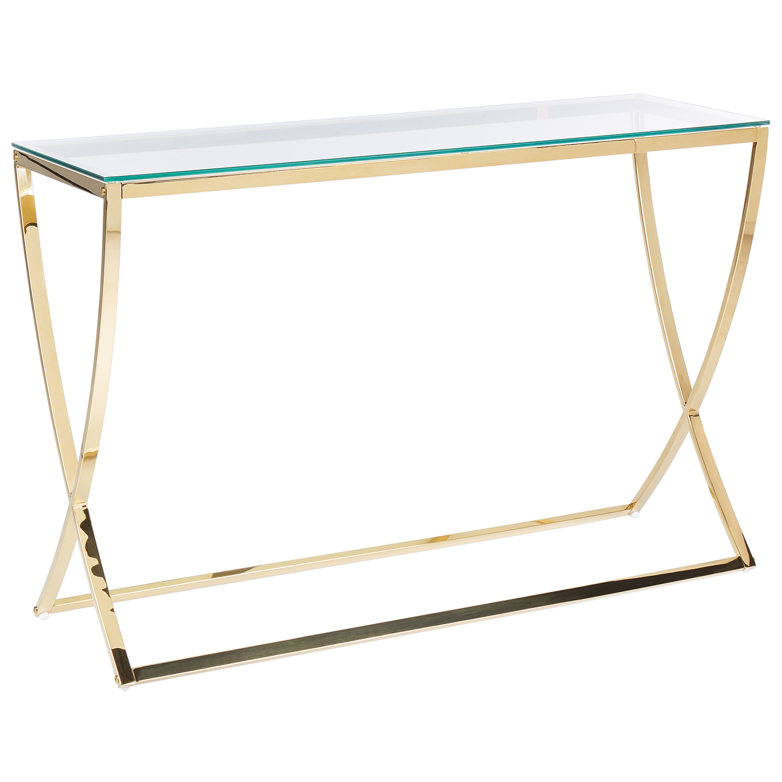 Konsolbord RINGGOLD Härdat glas Guld