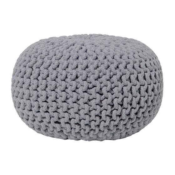 Sittpuff CONRAD Bomull Grå
