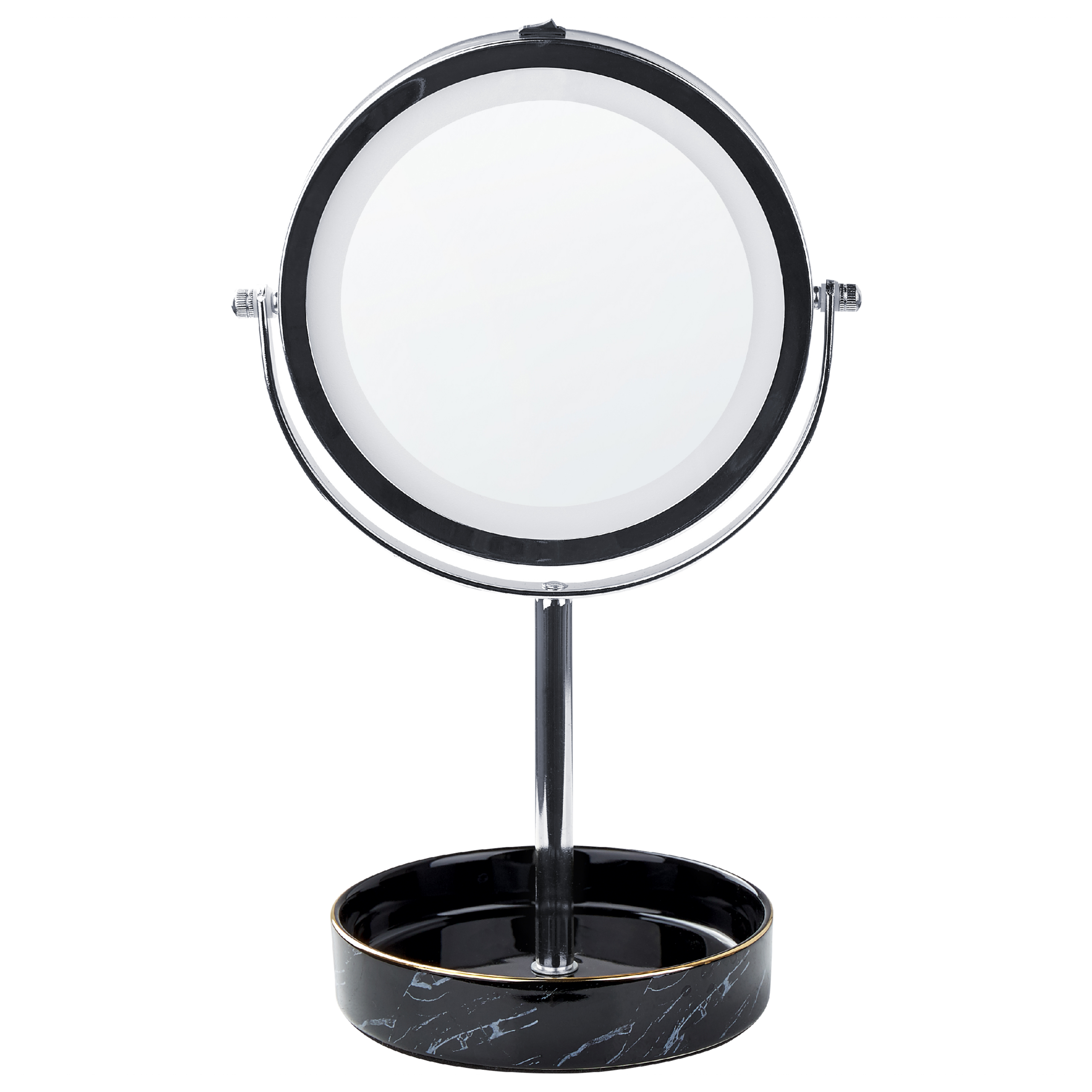 Sminkspegel LED SAVOIE Svart/ Silver