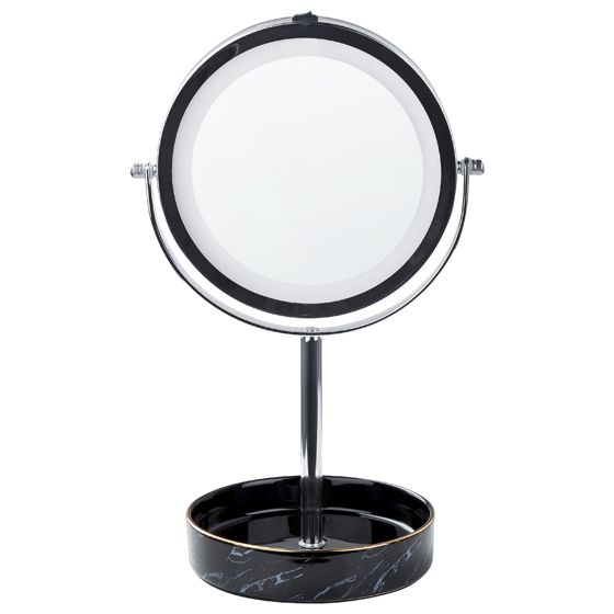Sminkspegel LED SAVOIE Svart/ Silver