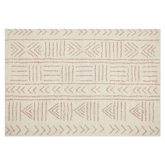 Matta EDIRNE Beige 140 x 200 cm Bomull