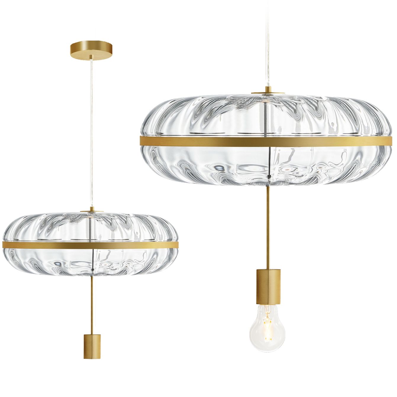 TOOLIGHT hängande taklampa APP1102-C Guld 35x35x40cm