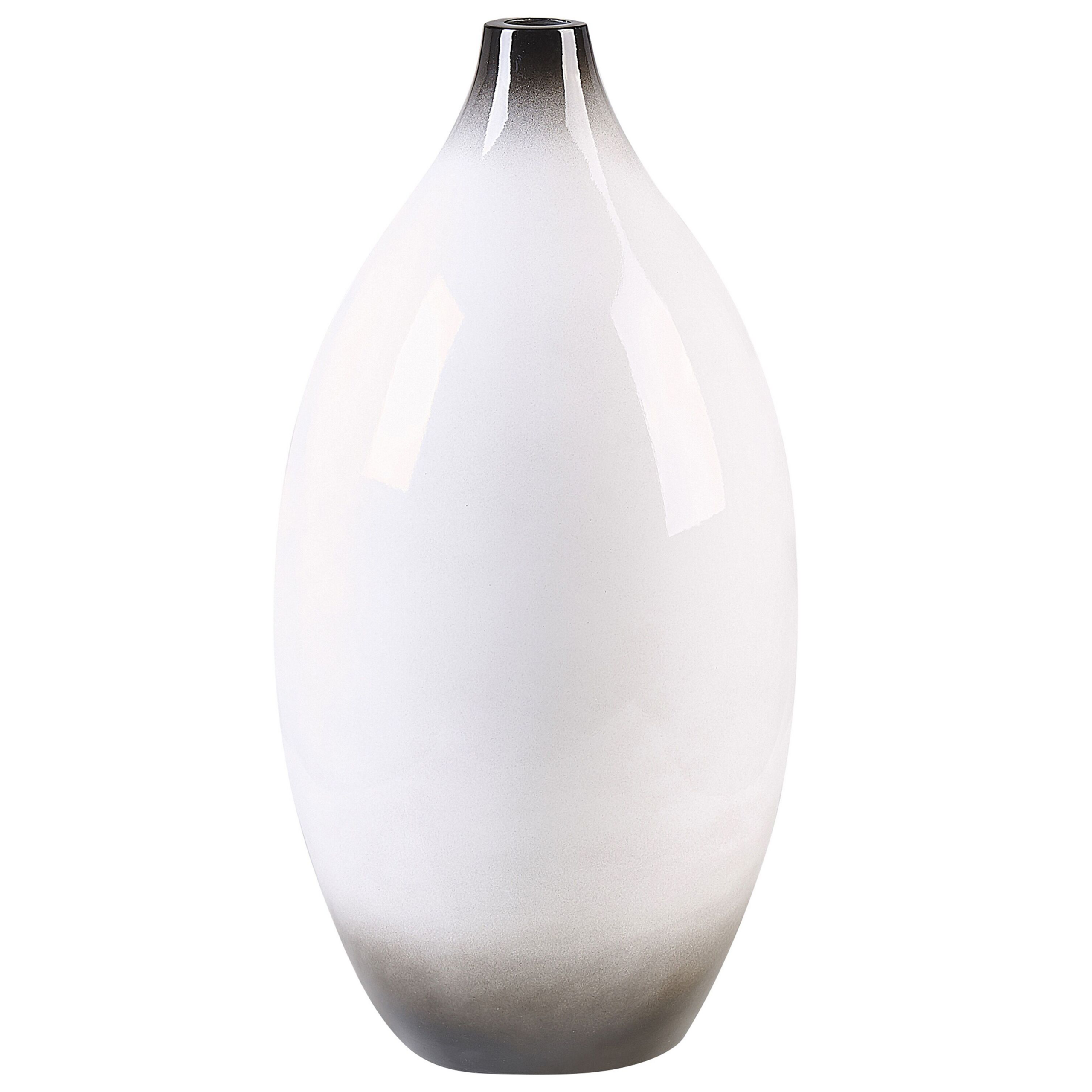 Dekorationsvas BAEZA 46 cm Keramik Vit