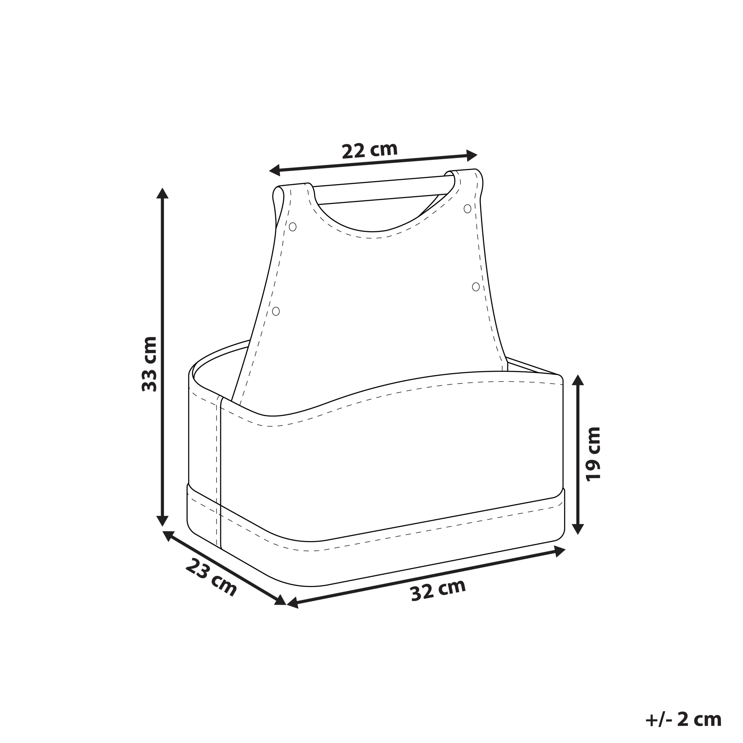 Korg URUK Konstläder Mörkbrun