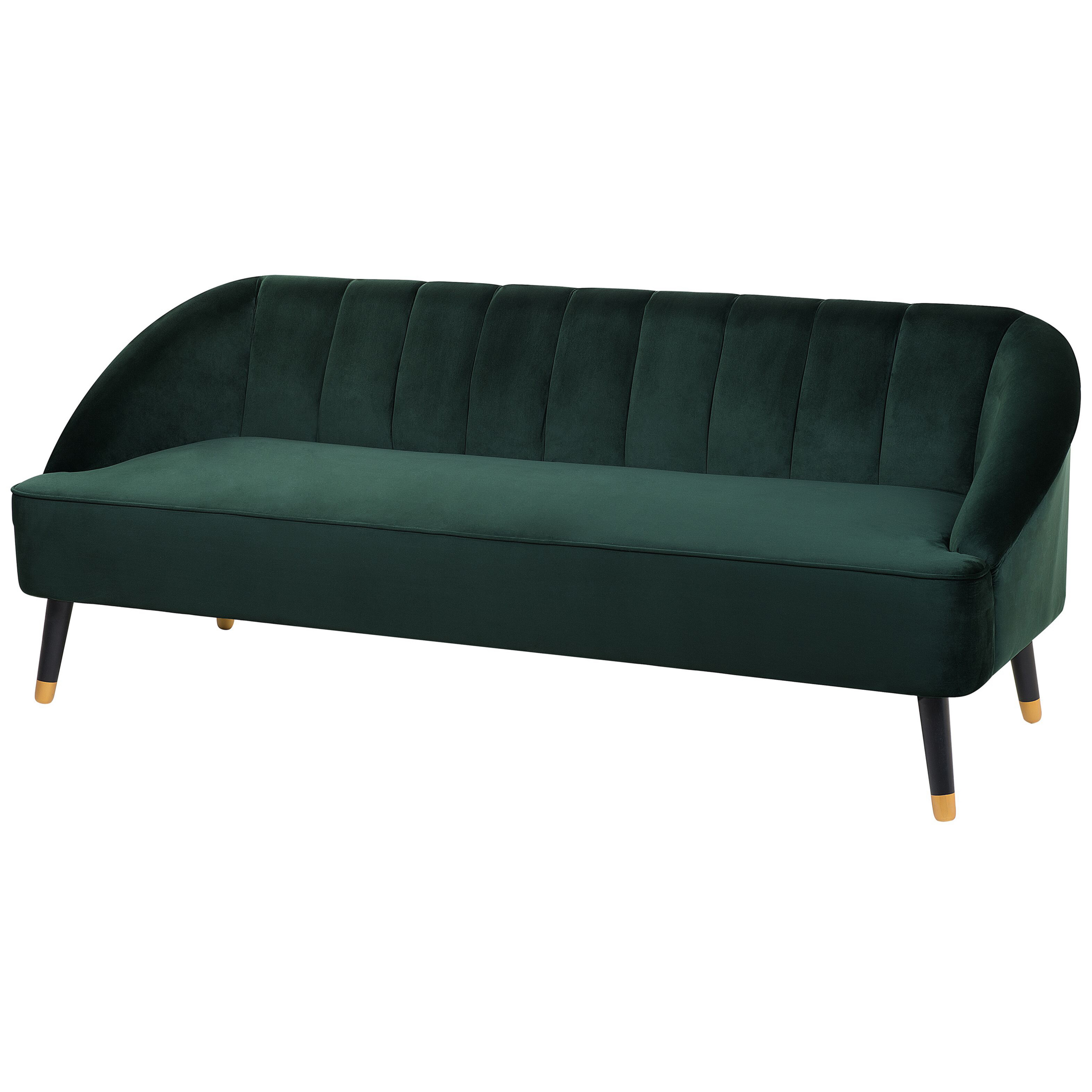 Soffa 3-sits ALSVAG Sammet Smaragdgrön