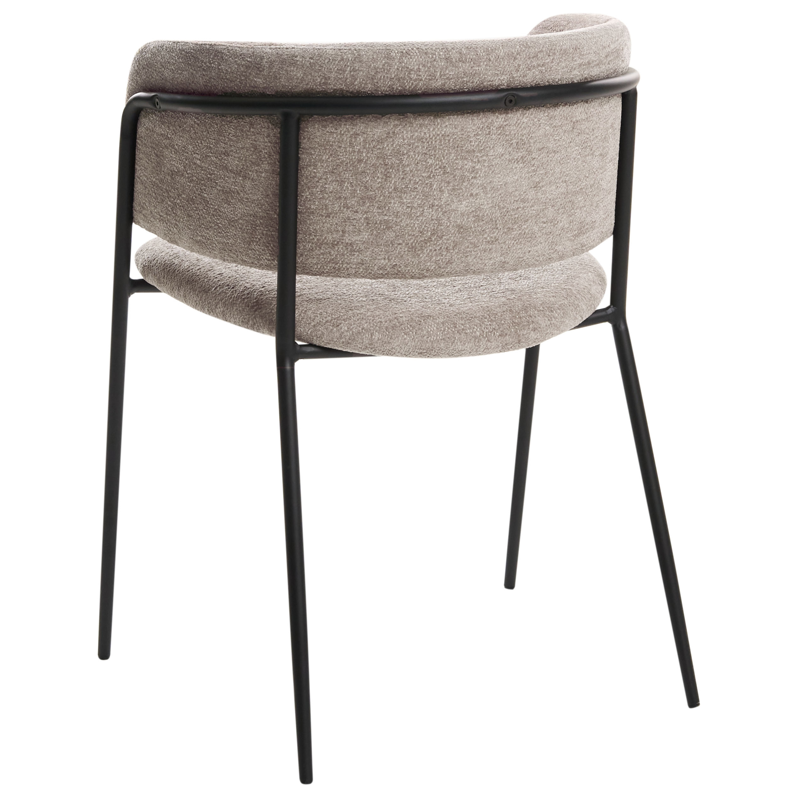 Set med 2 matstolar SPRINGER Chenille Taupe