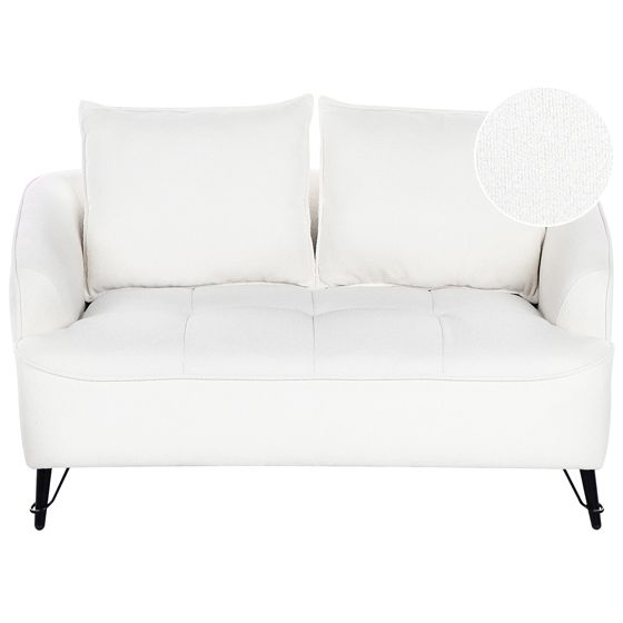 Soffa 2-sits HOBRO Bouclé Vit