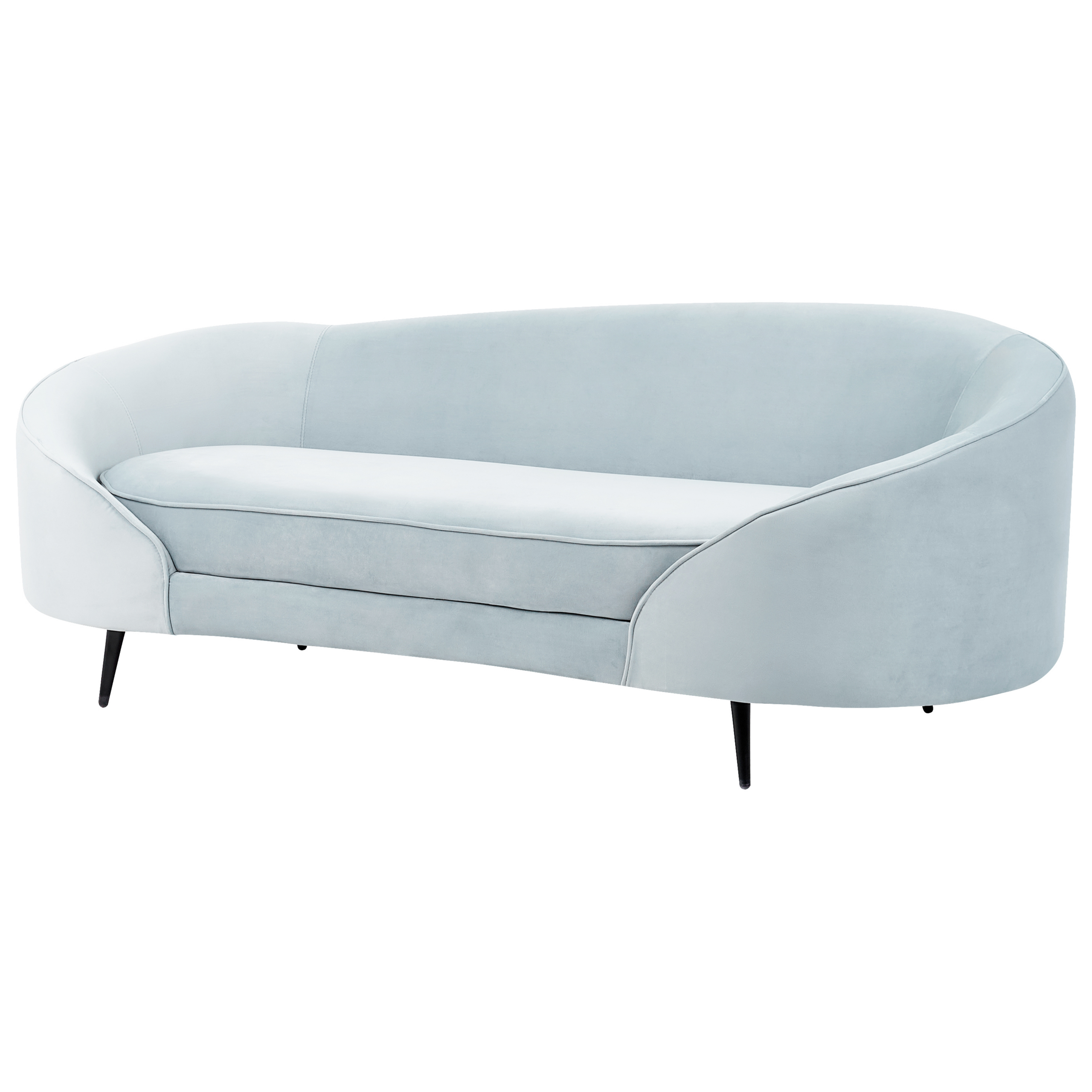 Soffa 2-sits SAVAR Sammet Ljusblå