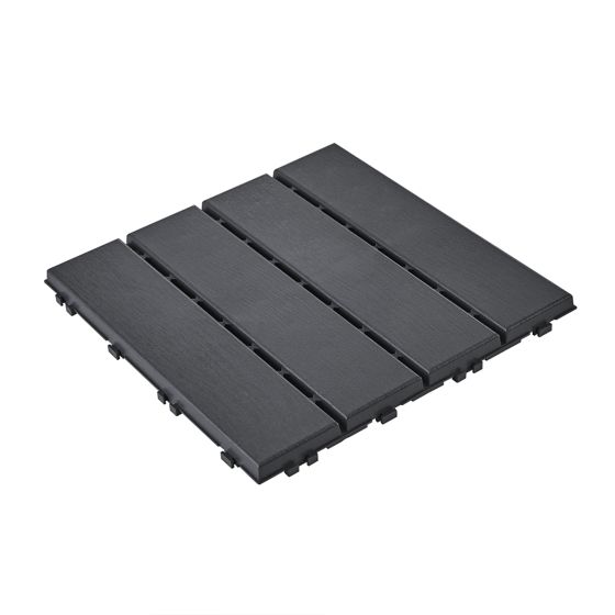 Golvplatta med låsning svart 30.5x30.5 cm SDA15-HG