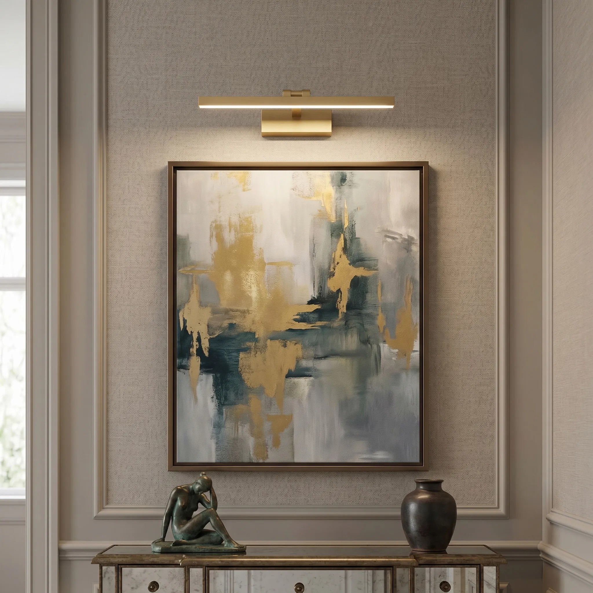 TOOLIGHT vägglampa APP1860-1W 40cm LED Guld 18x18x40cm