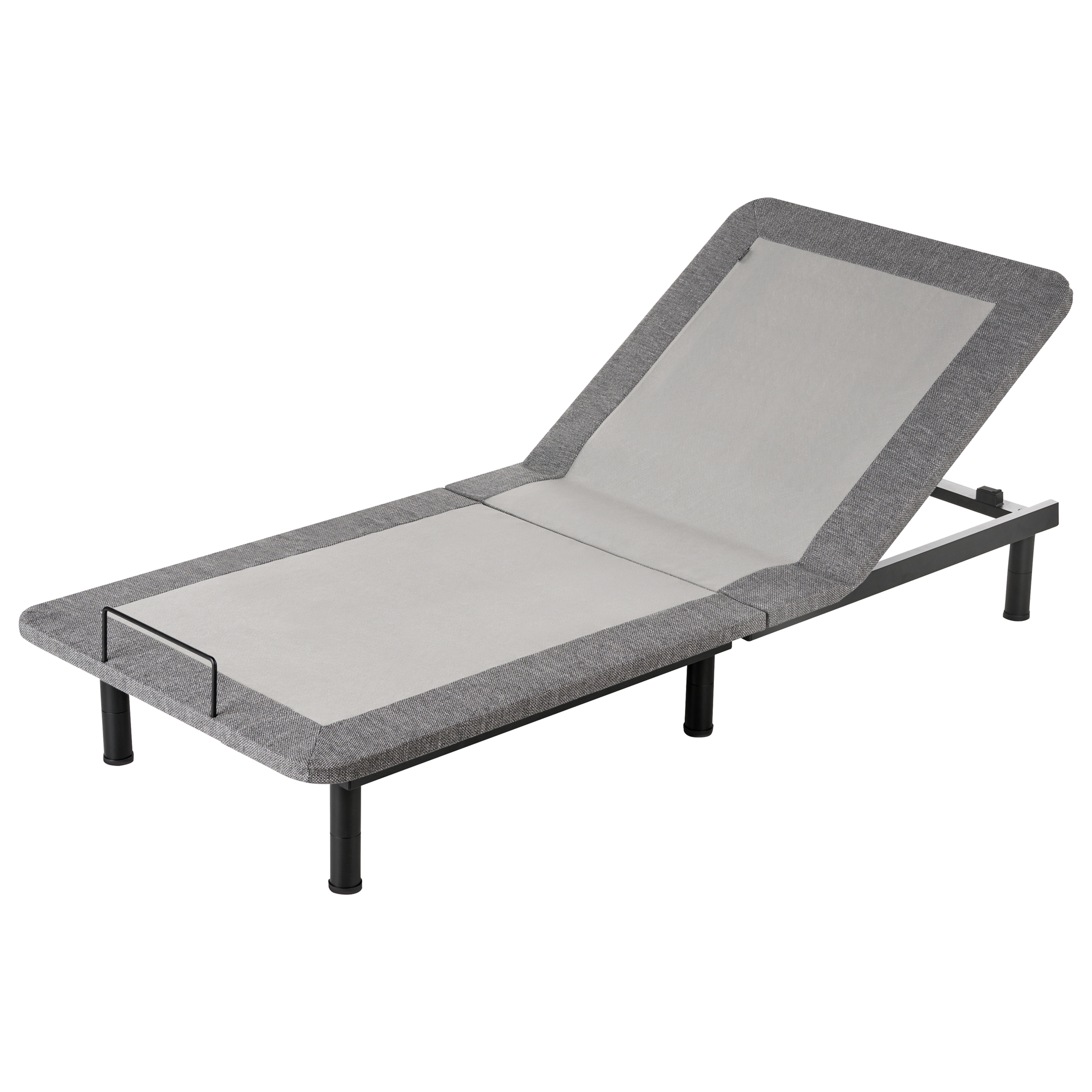 Elektriskt justerbar sängbotten BRUNOY 80 x 200 cm Grå