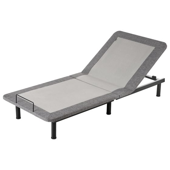 Elektriskt justerbar sängbotten BRUNOY 80 x 200 cm Grå