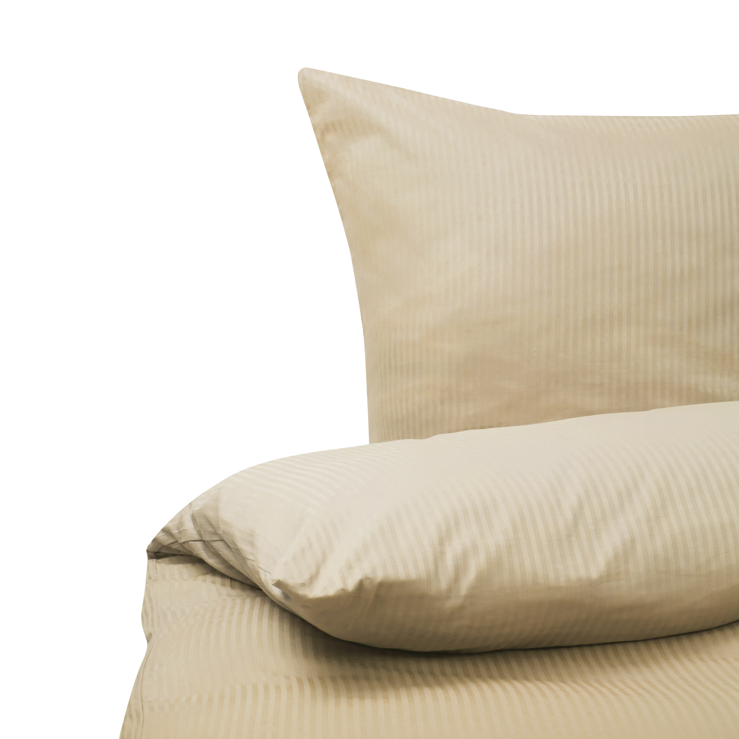 Påslakanset AVONDALE 155 x 220 cm Bomullssatin Beige