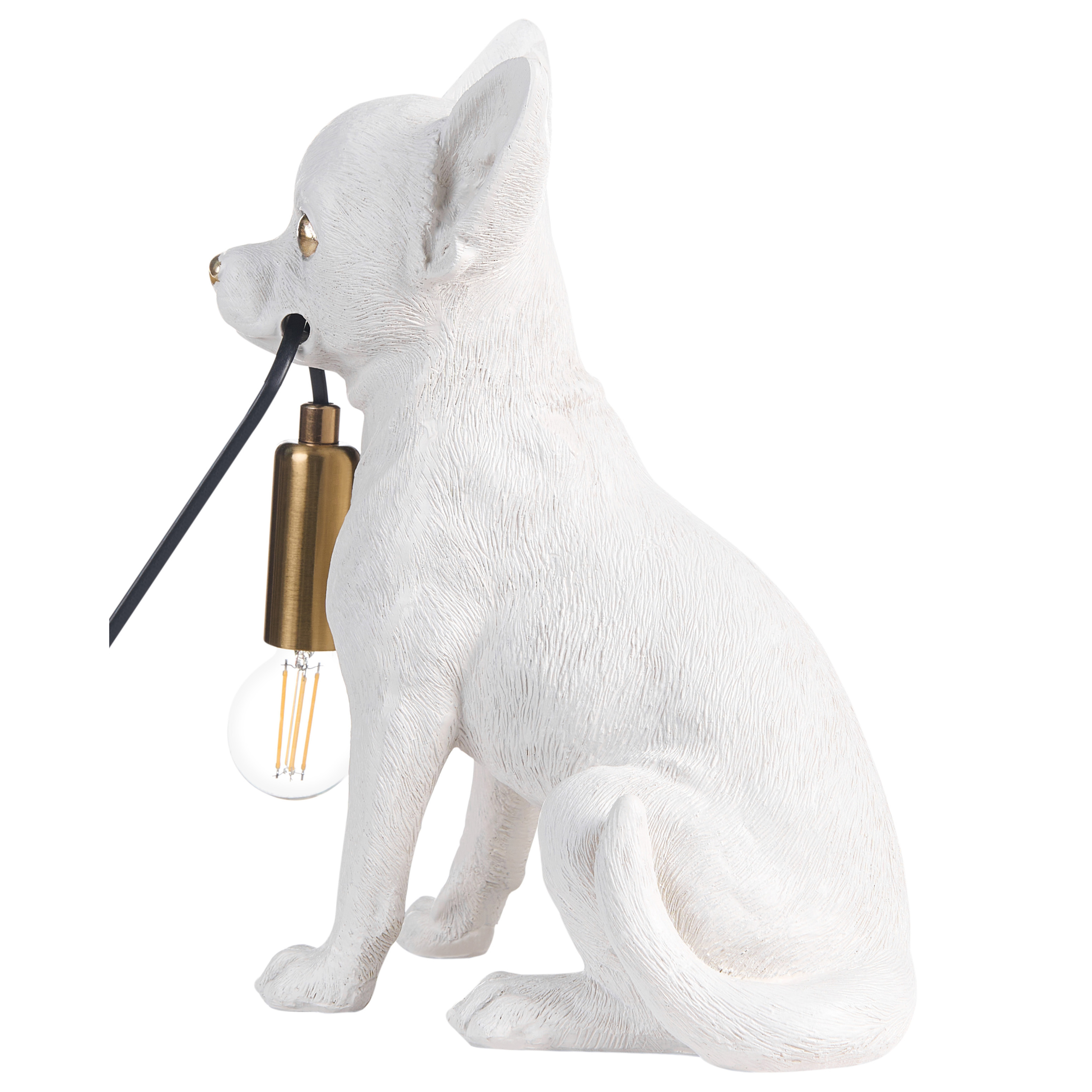 Bordslampa Hund ROCCO Vit