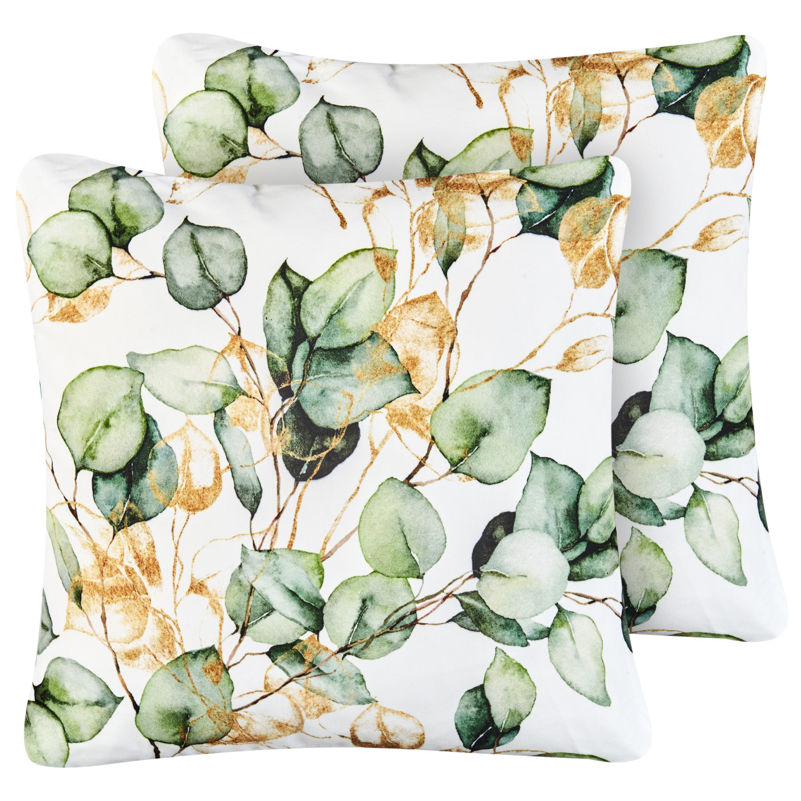 Set med 2 utomhusdynor GLADE Växtmotiv 45 x 45 cm Flerfärgad