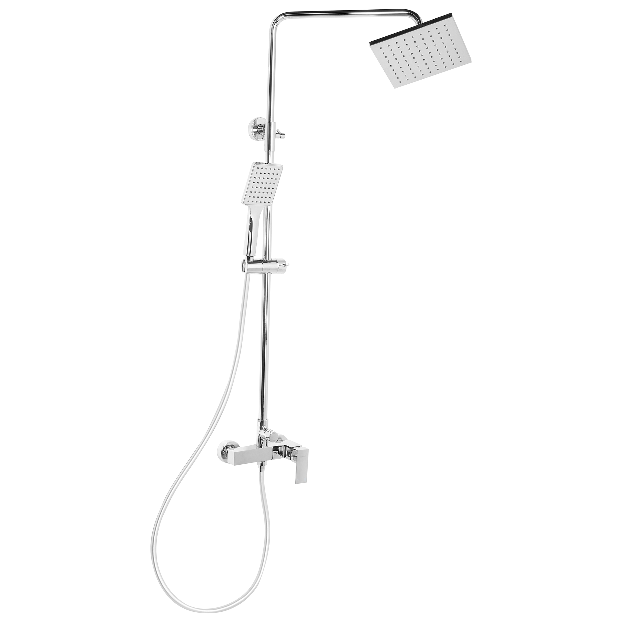 Duschblandare med regndusch CATAGENA Silver