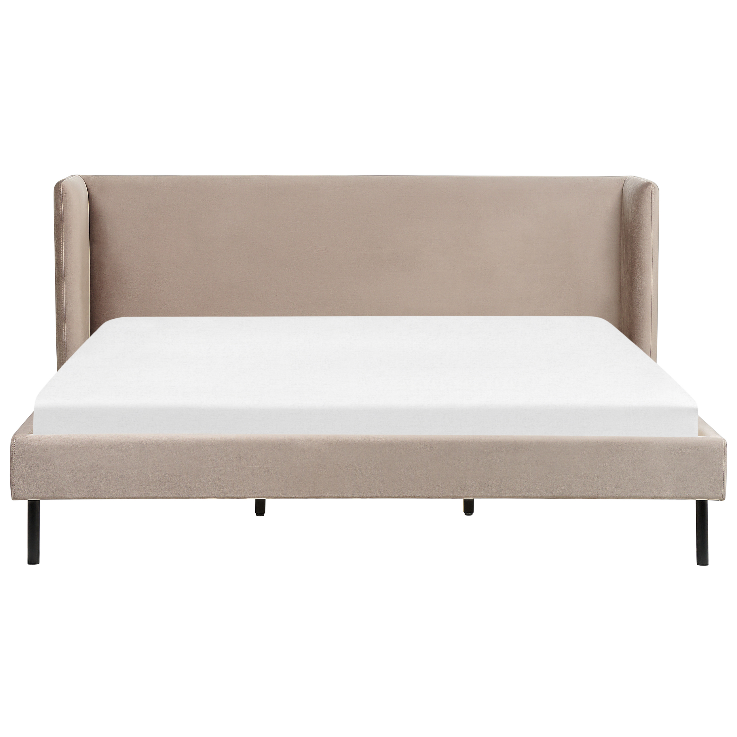 Säng med lamellram Sammet ARETTE 180 x 200 cm Taupe