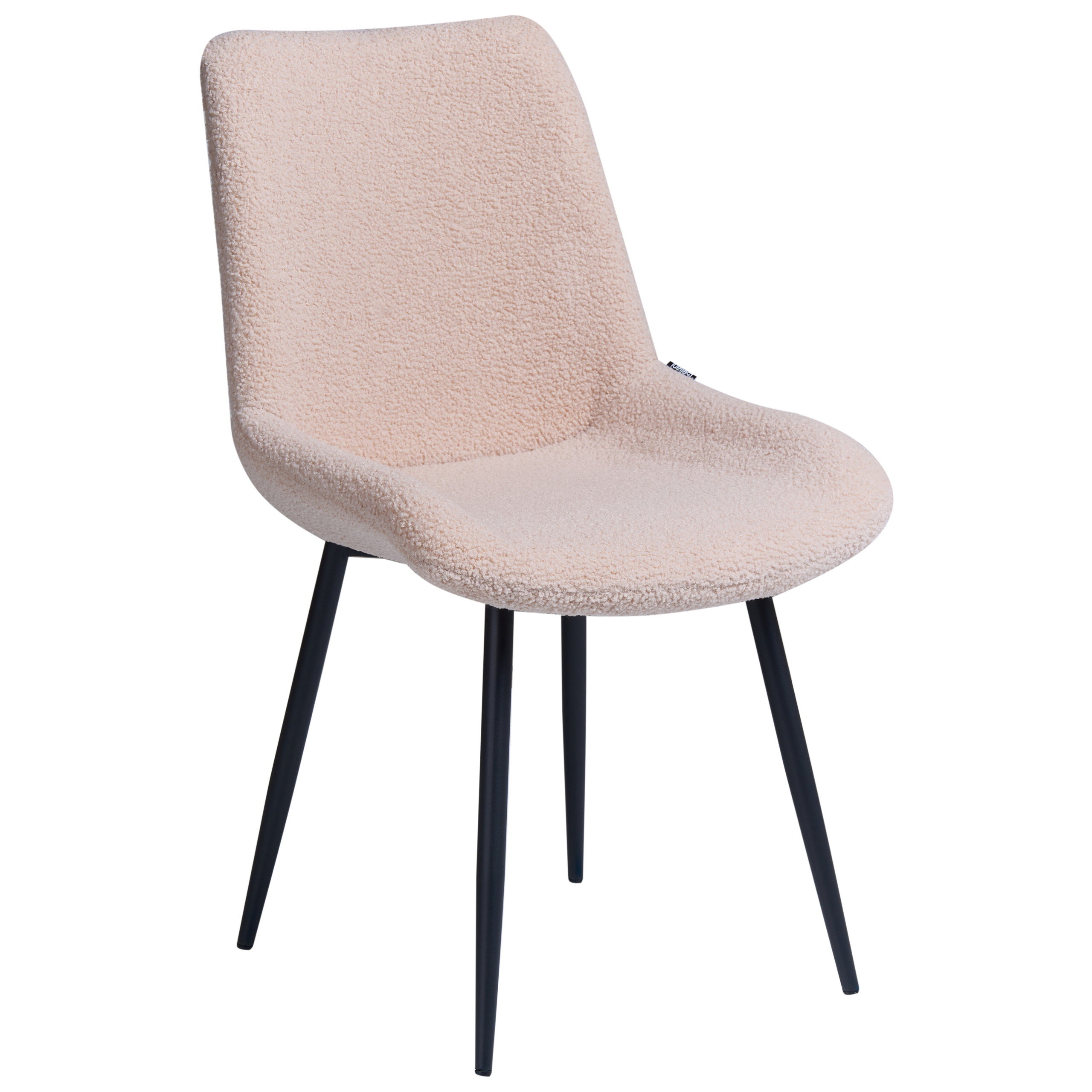 Set med 2 matstolar AVILLA Bouclé Beige
