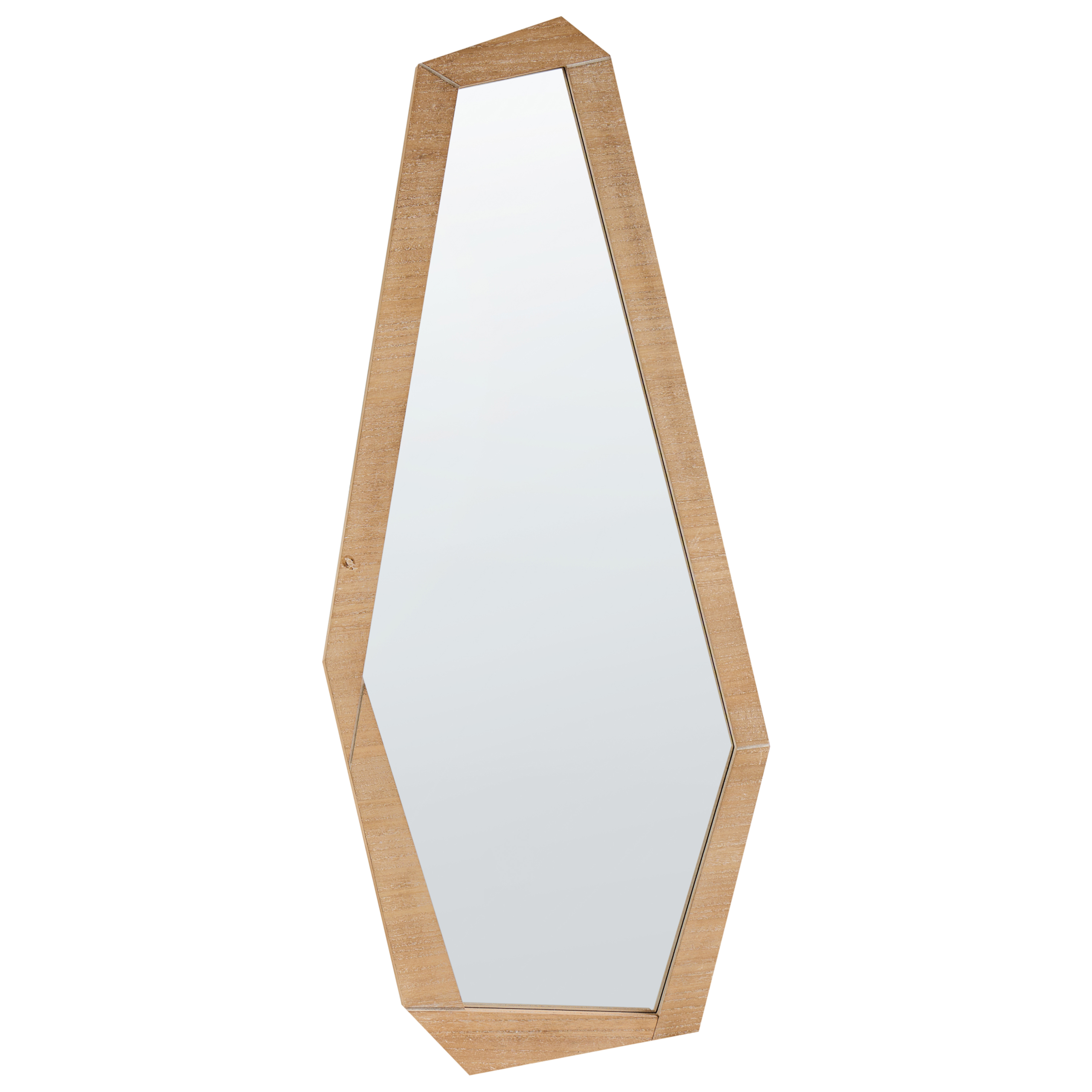 Väggspegel CHANU 44 cm 104 cm Ljusbrun