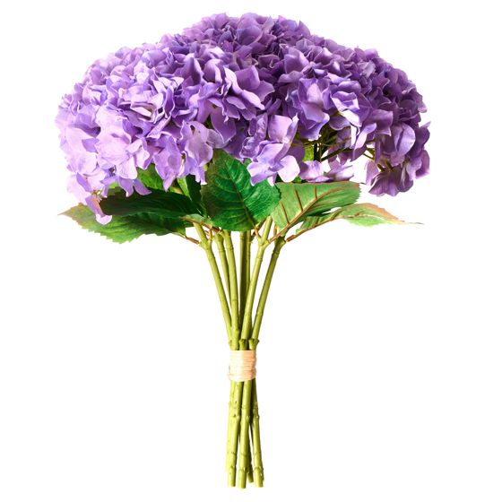 Konstgjord blomsterbukett PERNES 50 cm Mörklila