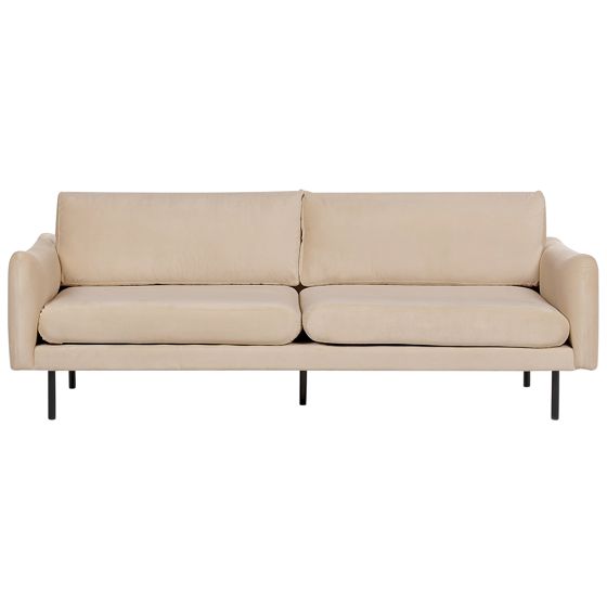 Soffa 3-sits VINTERBRO Sammet Beige