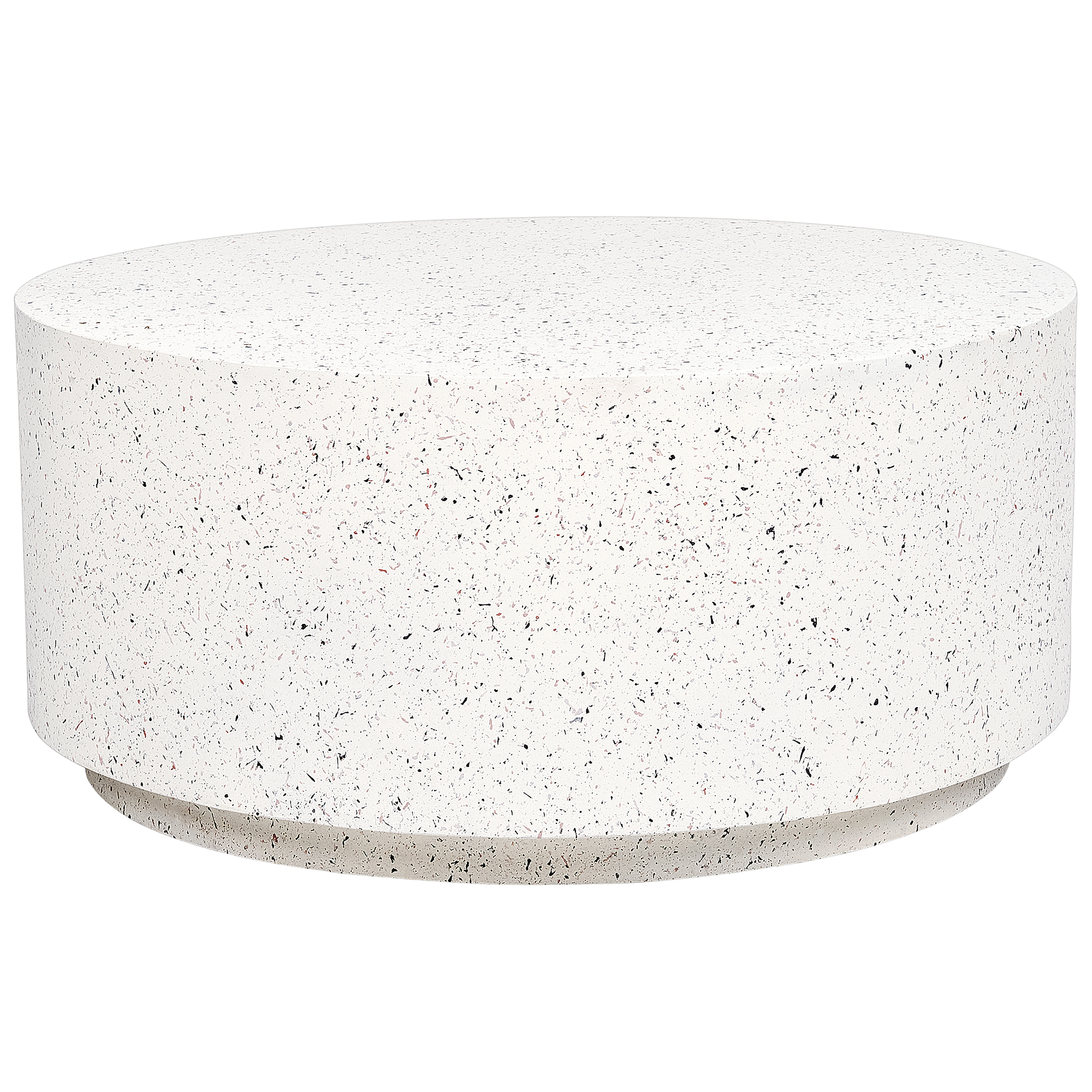 Soffbord TREZZO 90 cm 90 cm Terrazzoeffekt Off-White