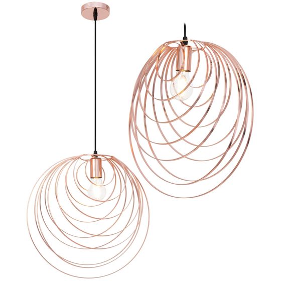 TOOLIGHT hängande taklampa APP427-1CP Roséguld 39x40,5x39cm