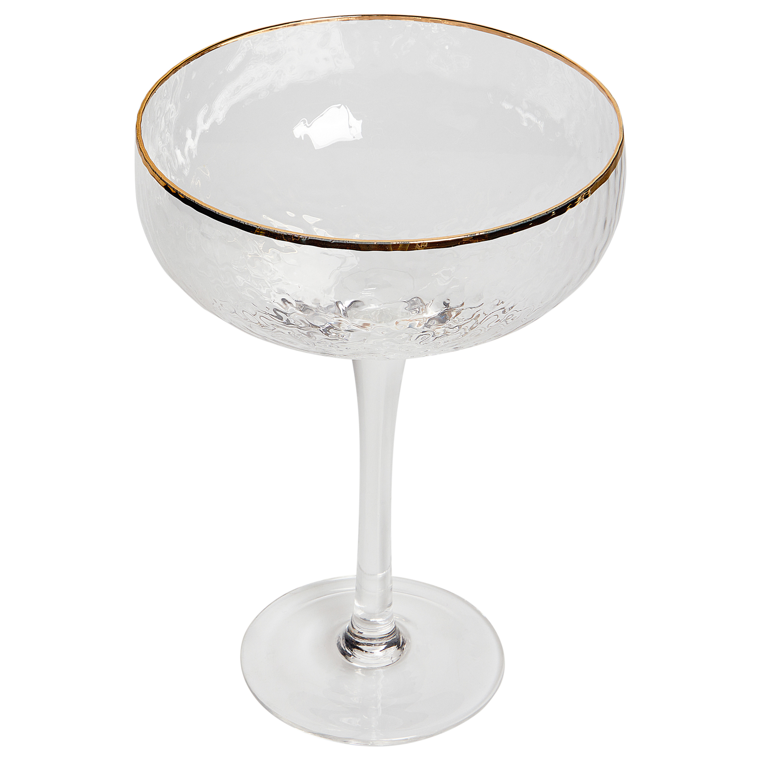 Set med 4 champagneskålar TOPAZ 450 ml Transparent
