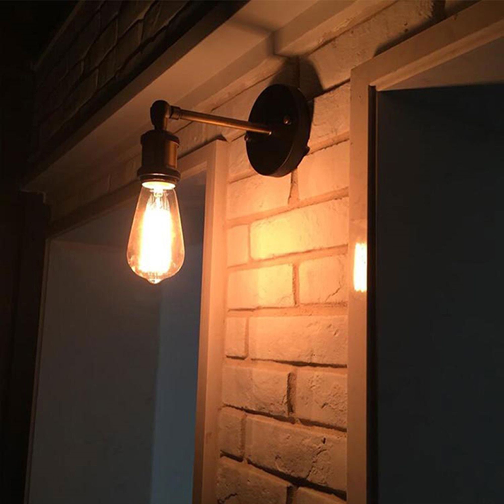 TOOLIGHT vägglampa APP618-1W Svart 10x24x10cm