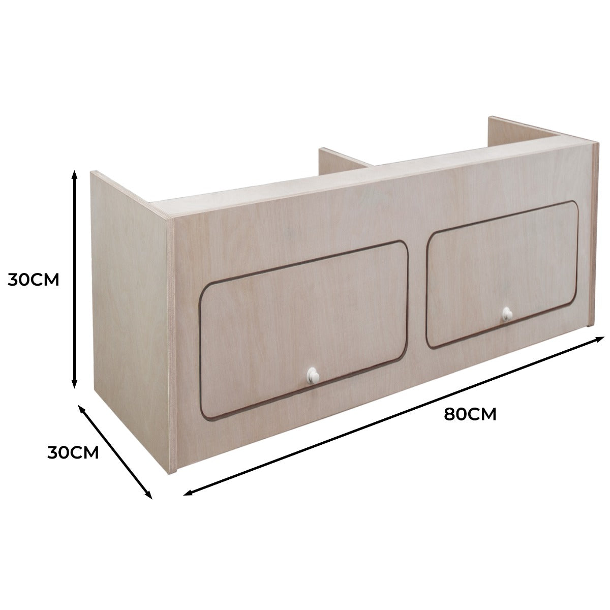 Överskåp för husbilar – 80 cm x 30 cm x 30 cm