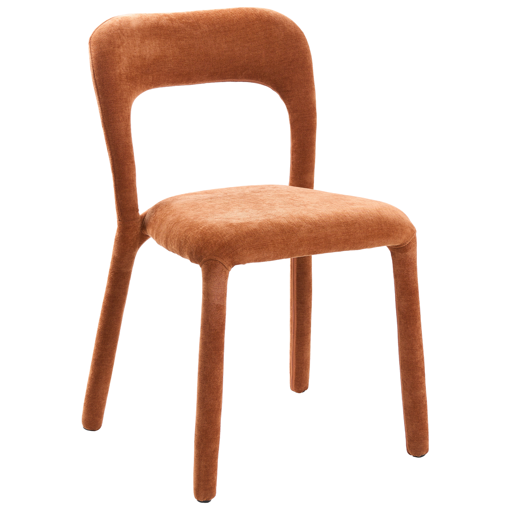 Set med 2 stolar LAKEVILLE Chenille Guldbrun