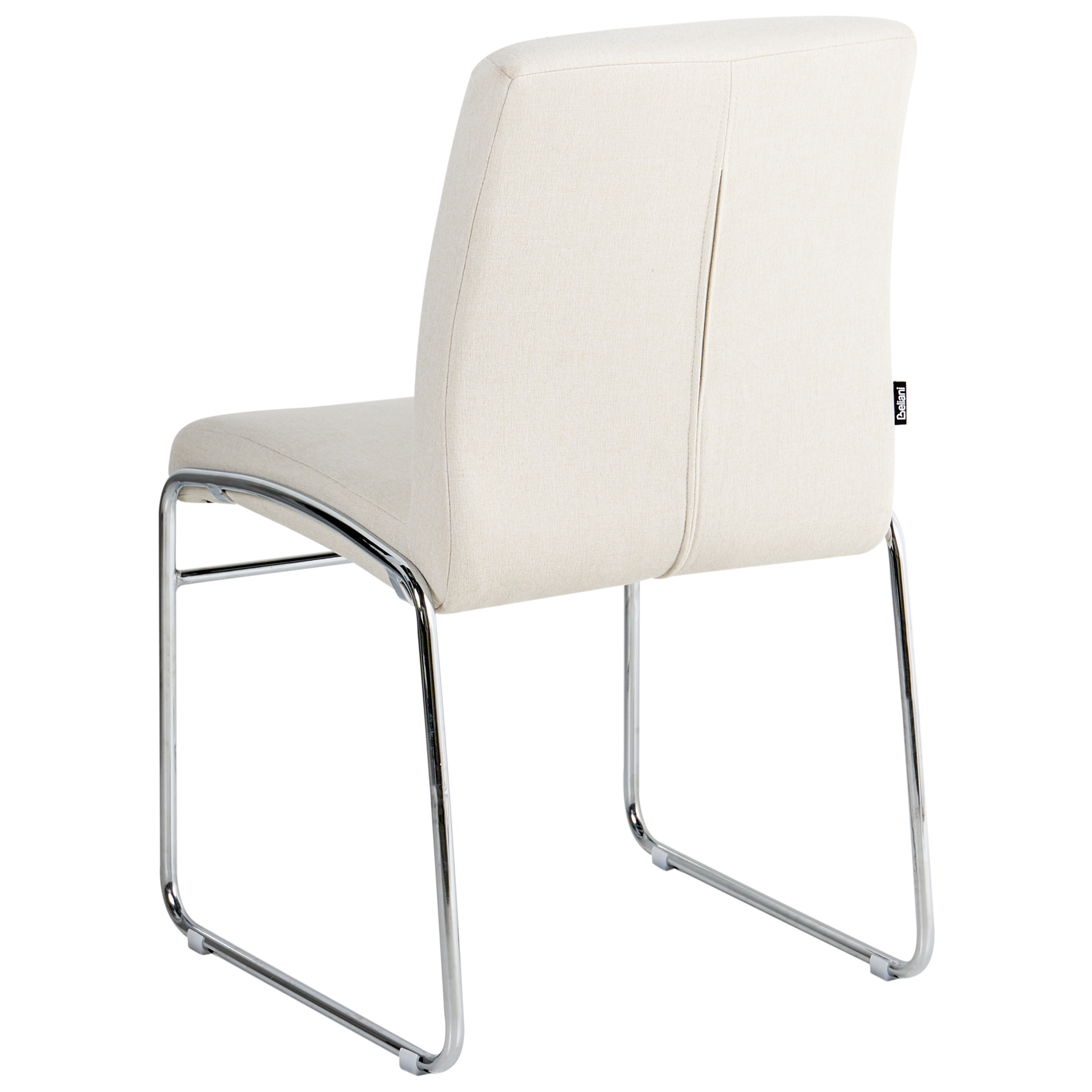 Set med 2 matstolar LECCO Ljusbeige