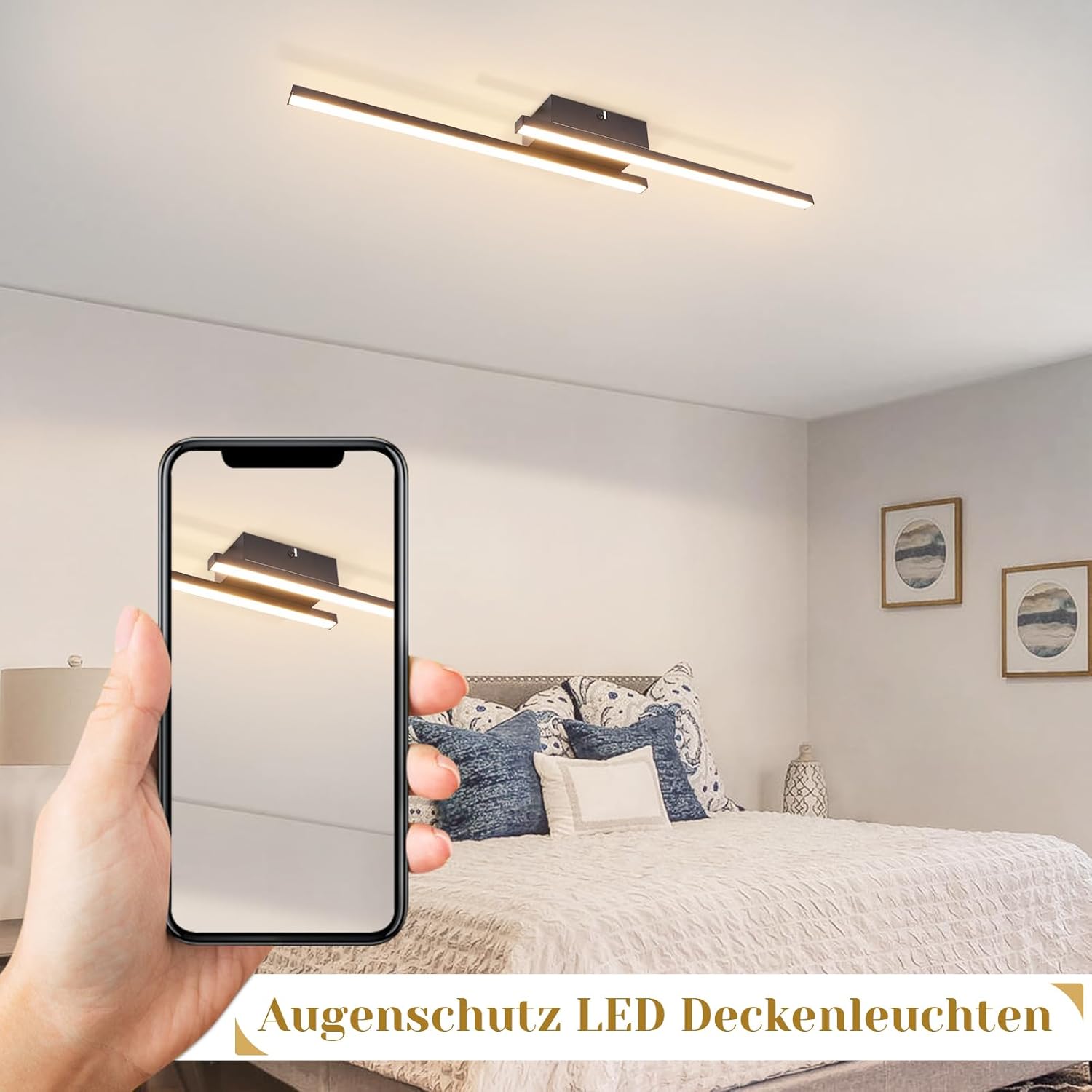 NETTLIFE LED-taklampa 62 cm, 12 W