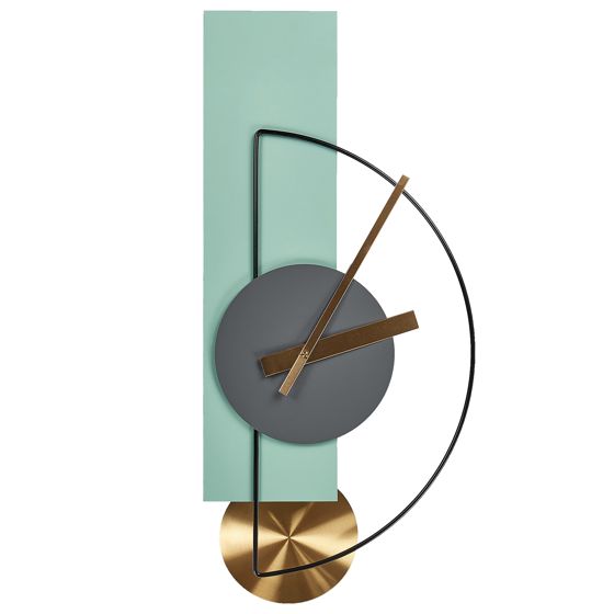 Väggklocka CEVINS 31 cm Metall Ljusgrön