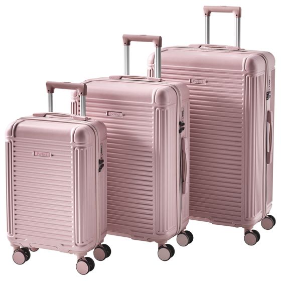 Set med 3 hårda resväskor MYNTIS Rosa