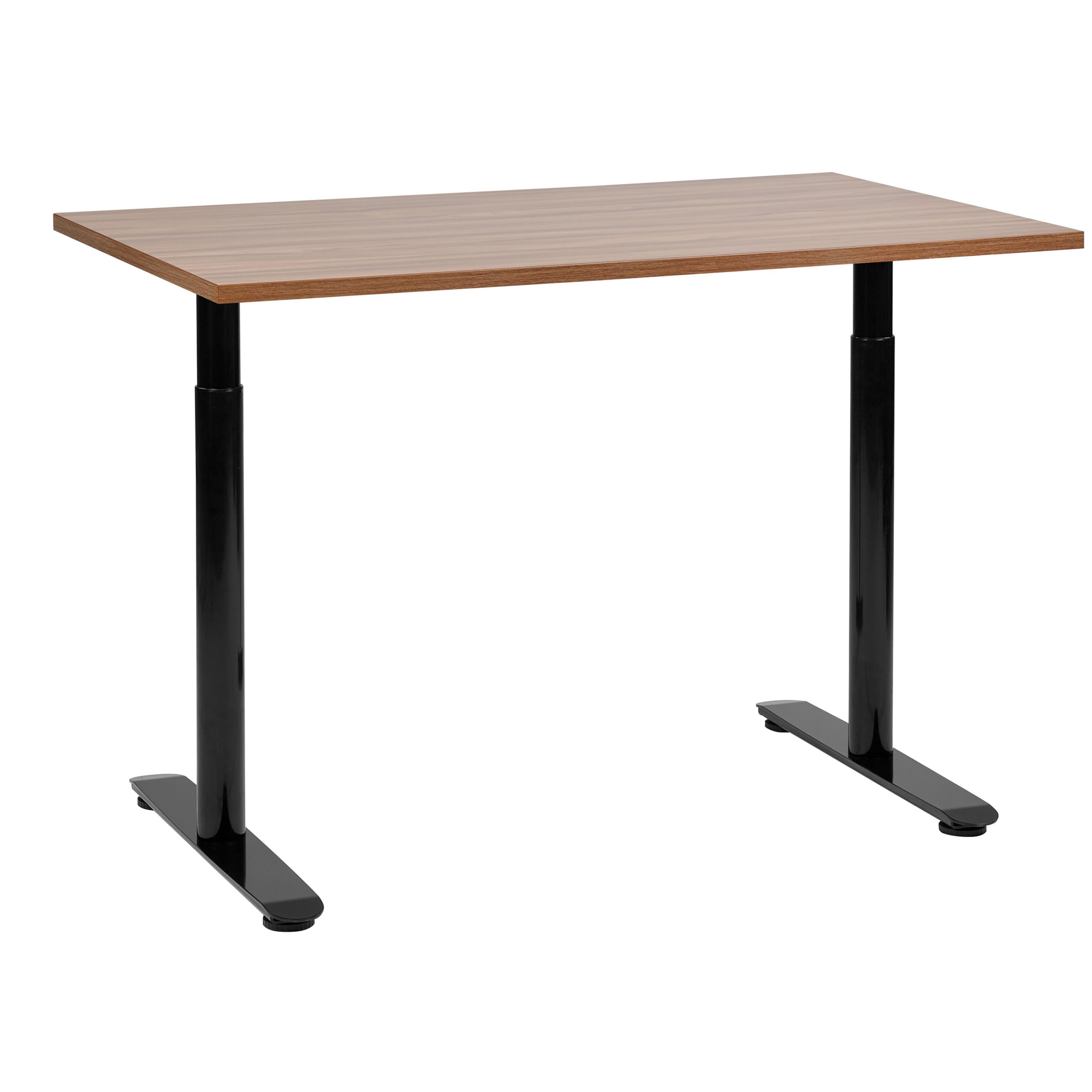 Manuellt höj- och sänkbart skrivbord DESTINAS 120 cm 72 cm Brun/ Svart