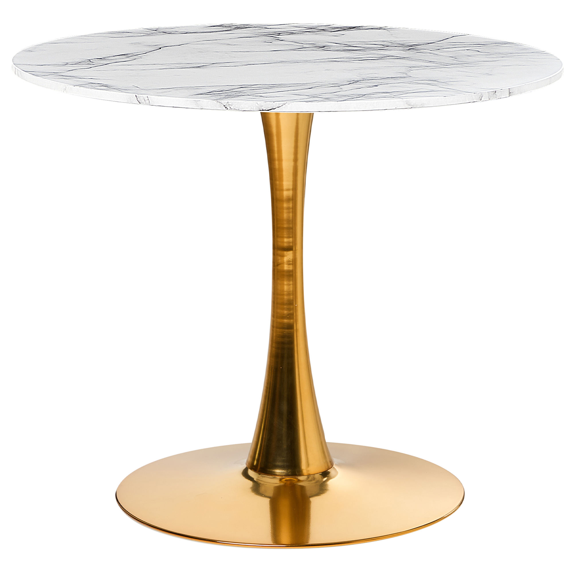 Matbord BOCA Marmor/ Guld 90 cm 90 cm