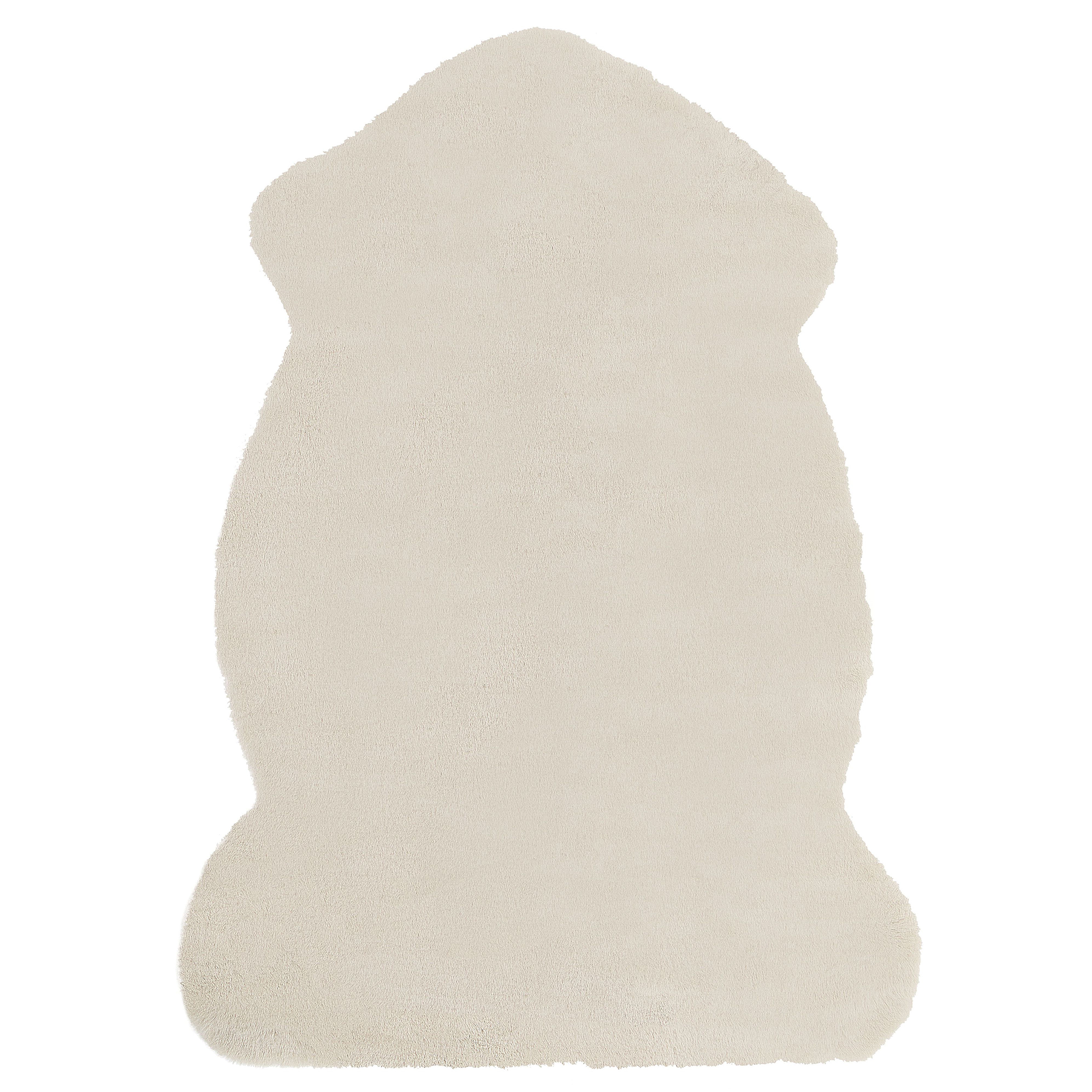 Fuskpälsmatta UNDARA Beige 60 x 90 cm